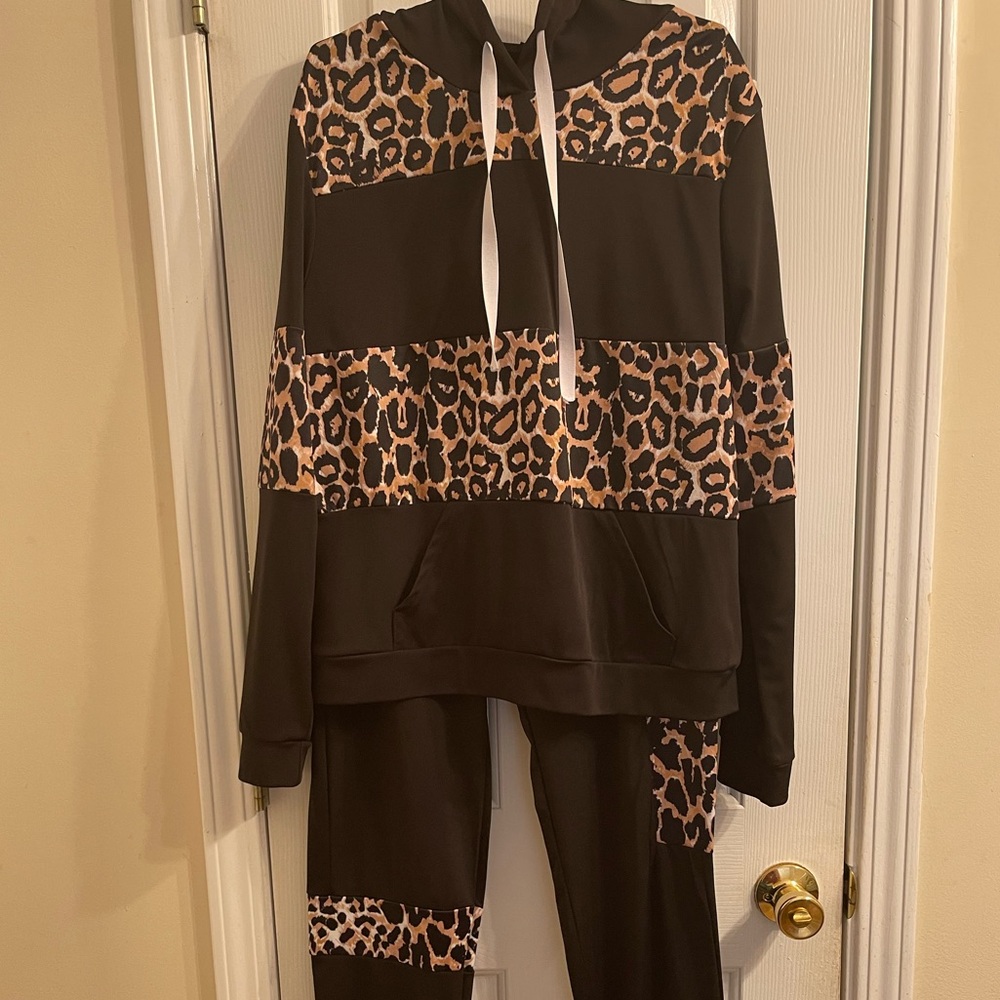 Leopard Print 2 piece Set